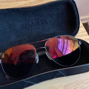 Chanel Purple Quilted Aviator Sunglasses!!! (with case)